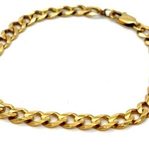 14K Men's Yellow Gold Cuban Link Style Bracelet